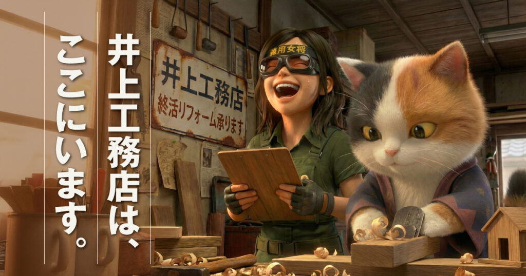 ホームページを開設した理由。井上工務店は、80年以上前から、ずっと城陽に居ます。そしてこれからもこの地で、皆さんの家を守っていきます。