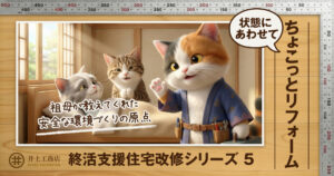 安全な環境づくりの原点。状態に合わせて「ちょこっと終活リフォーム」を重ねる